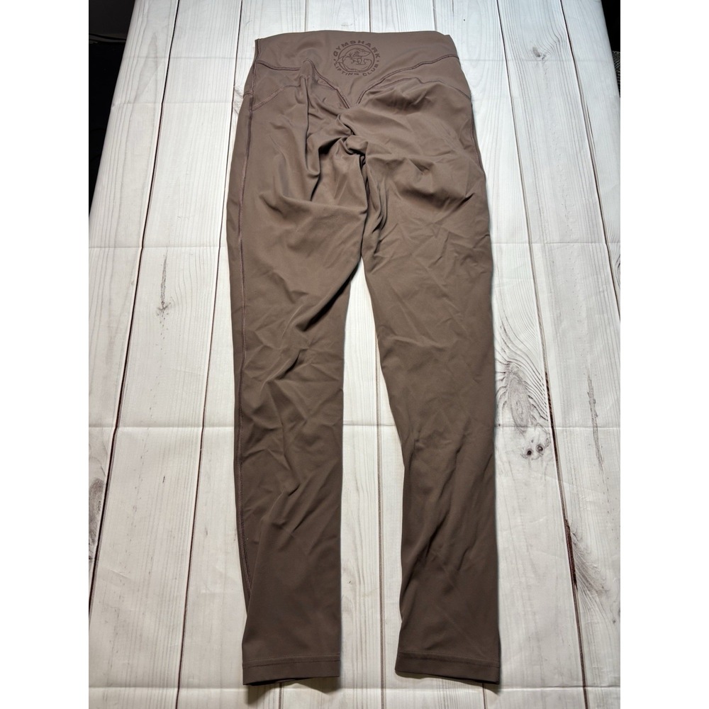 Gymshark Fitness Legacy Leggings Brown Logo High Waisted Medium